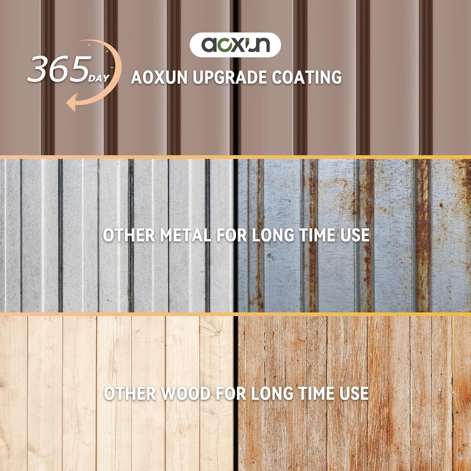 Aoxun 7.4x5.3FT Shed with Floor Galvanized Steel Outdoor Storage Shed Metal Garden Shed wourant