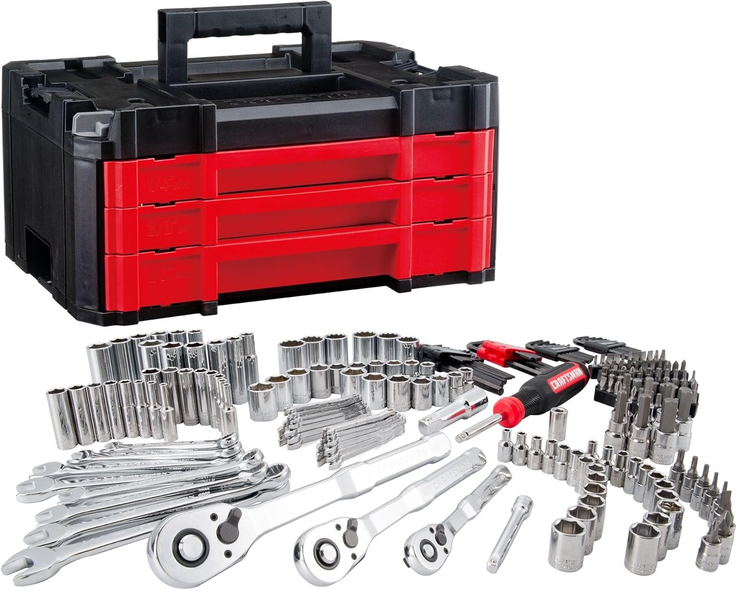 Craftsman 262-Piece Mechanic Tool Set Metric Socket Set Car and Motorcycle Tool Kit wourant