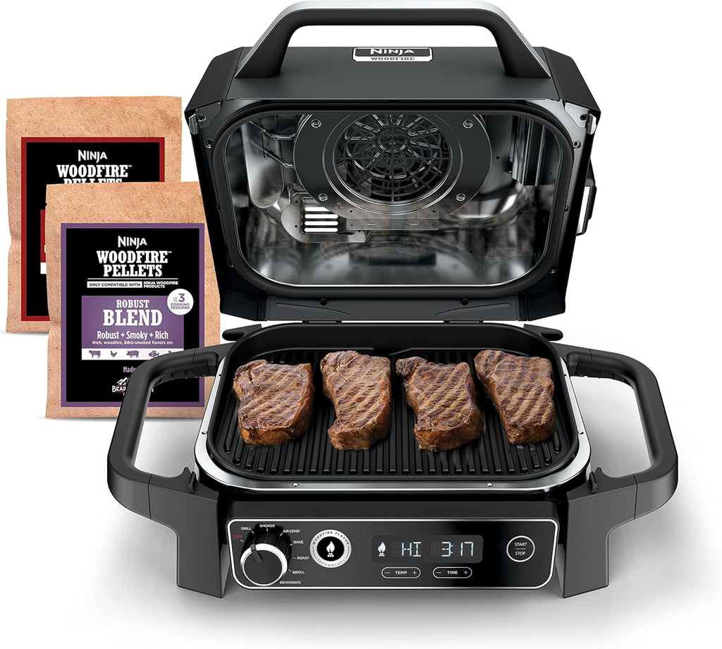 OG751 Woodfire Pro Outdoor Grill Built-In Thermometer 7-in-1 Master Grill BBQ Smoker wourant