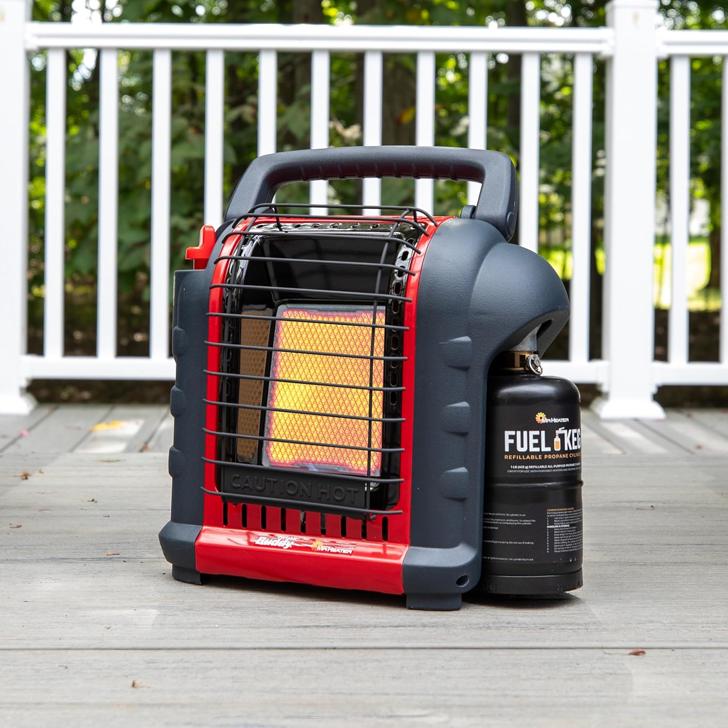Portable Propane Radiant Heater, 4,000-9,000 BTU, for campers, workshops, patios, and more wourant