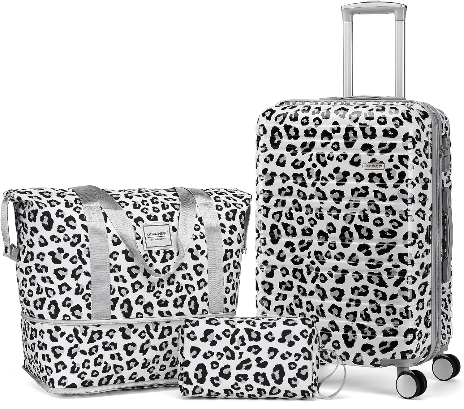 6-piece luggage set, expandable hardshell suitcase set with spinner wheels, lightweight rolling luggage set wourant
