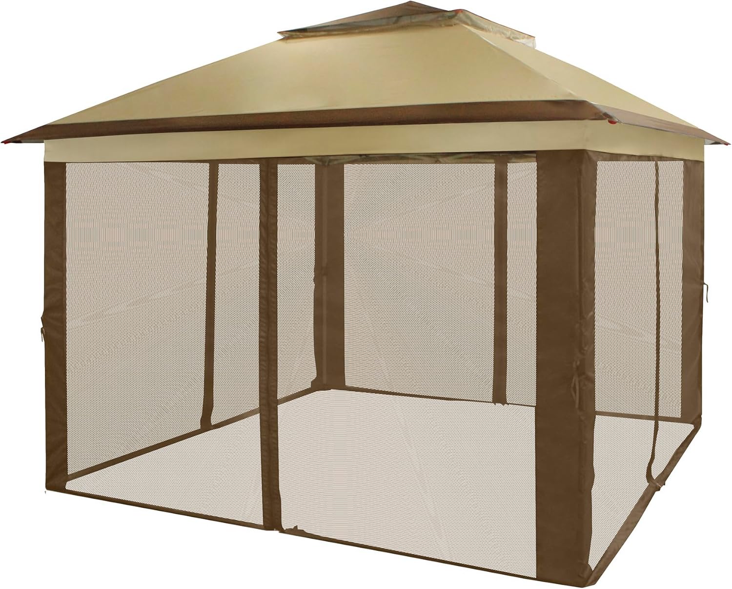 CROWN SHADES 13x13 Pop Up Gazebo, Canopy Tent, Gazebos on Clearance - Outdoor Gazebo for Backyard & Patio Furniture - Carpa Pop Up Tent with Wheeled STO-N-Go Cover Bag (White) wourant