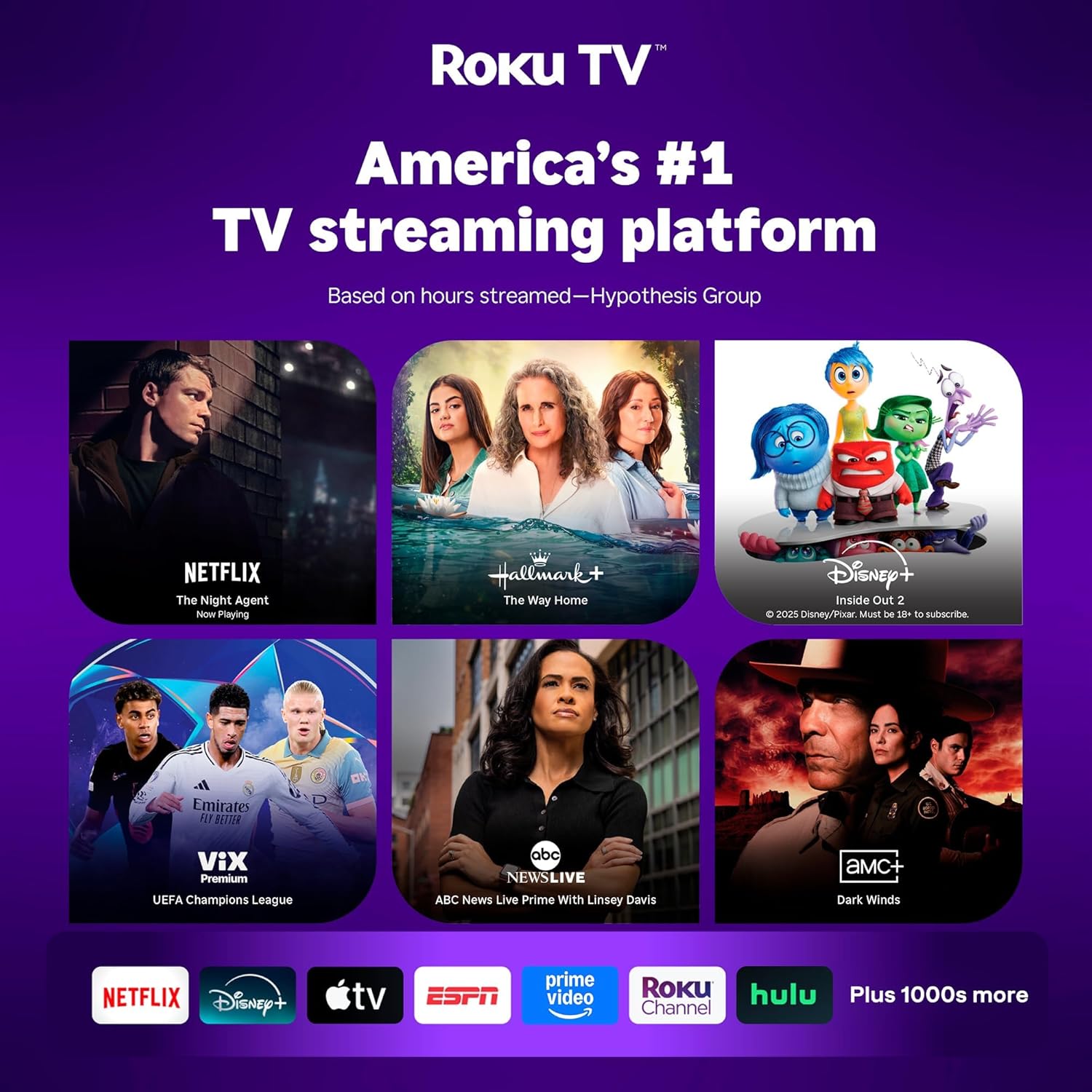 Aurzen Roku TV Smart Projector with Wifi and Bluetooth, Roku Streaming Experience Built-in wourant