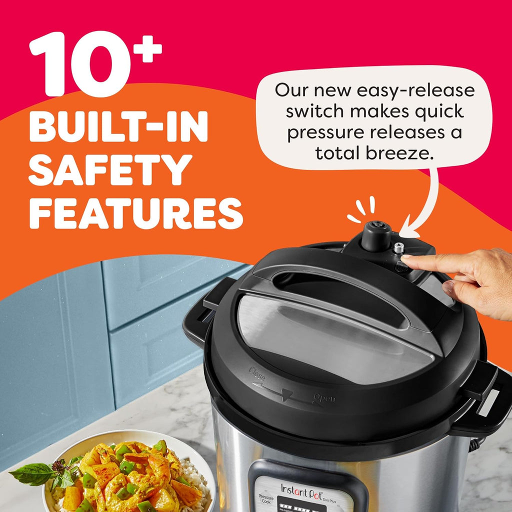 9-in-1 Multicooker, Pressure Cooker, Slow Cook, Rice Maker, Steamer, Sauté, Yogurt, Warmer & Sterilizer, Includes App With Over 800 Recipes, Stainless Steel, 6 Quarts wourant