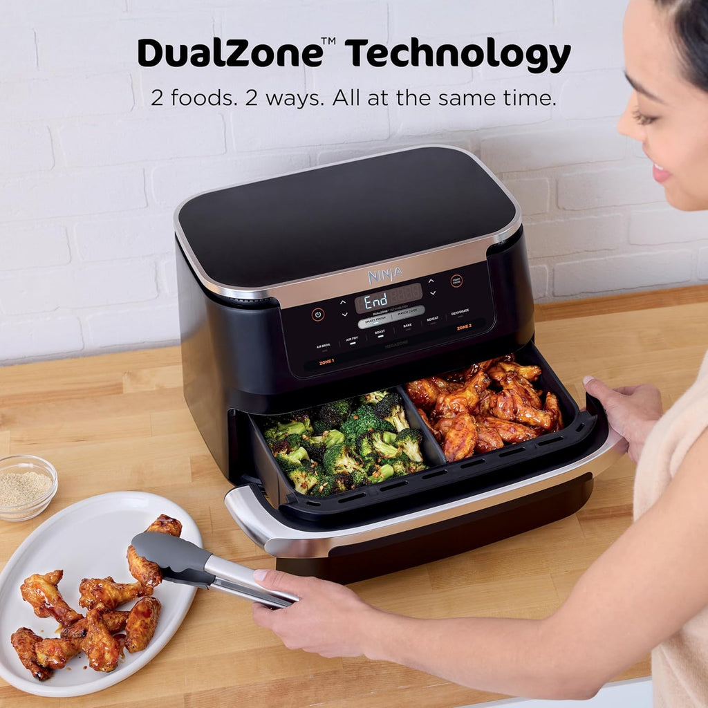 Ninja Foodi 6-in-1 FlexBasket Air Fryer with 7-Quart MegaZone and Basket Divider wourant