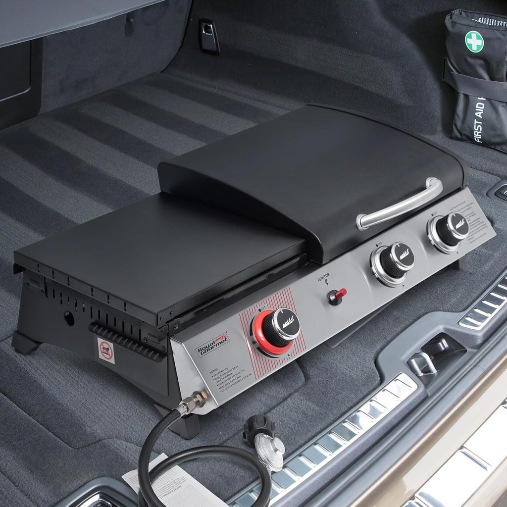Royal Gourmet PD1305H 3 Burner Propane Gas Grill and Griddle Combo Lid 3-in-1 Grill Griddle Combo wourant