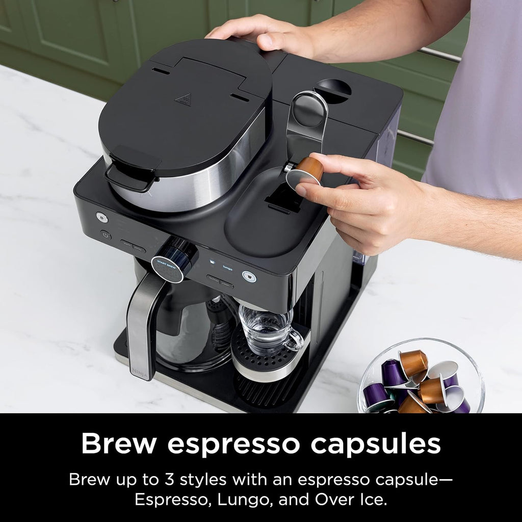 Ninja Espresso & Coffee Maker & Barista System, 3 Espresso Brew Styles wourant