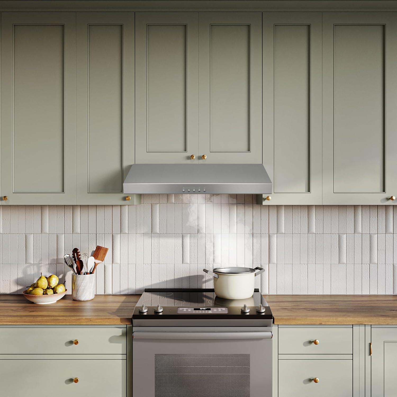 Broan-NuTone Three-Speed Glacier Undercabinet Range Hood with LED Light, ADA Compliant wourant