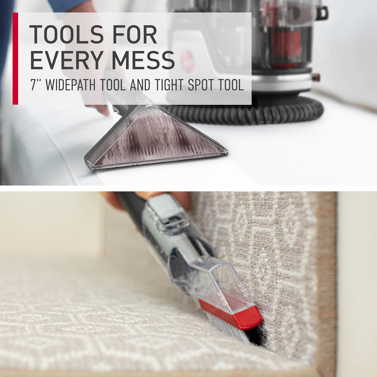 Hoover CleanSlate Plus Portable Carpet & Upholstery Spot Cleaner with Powerful Suction and Multiple Tools wourant