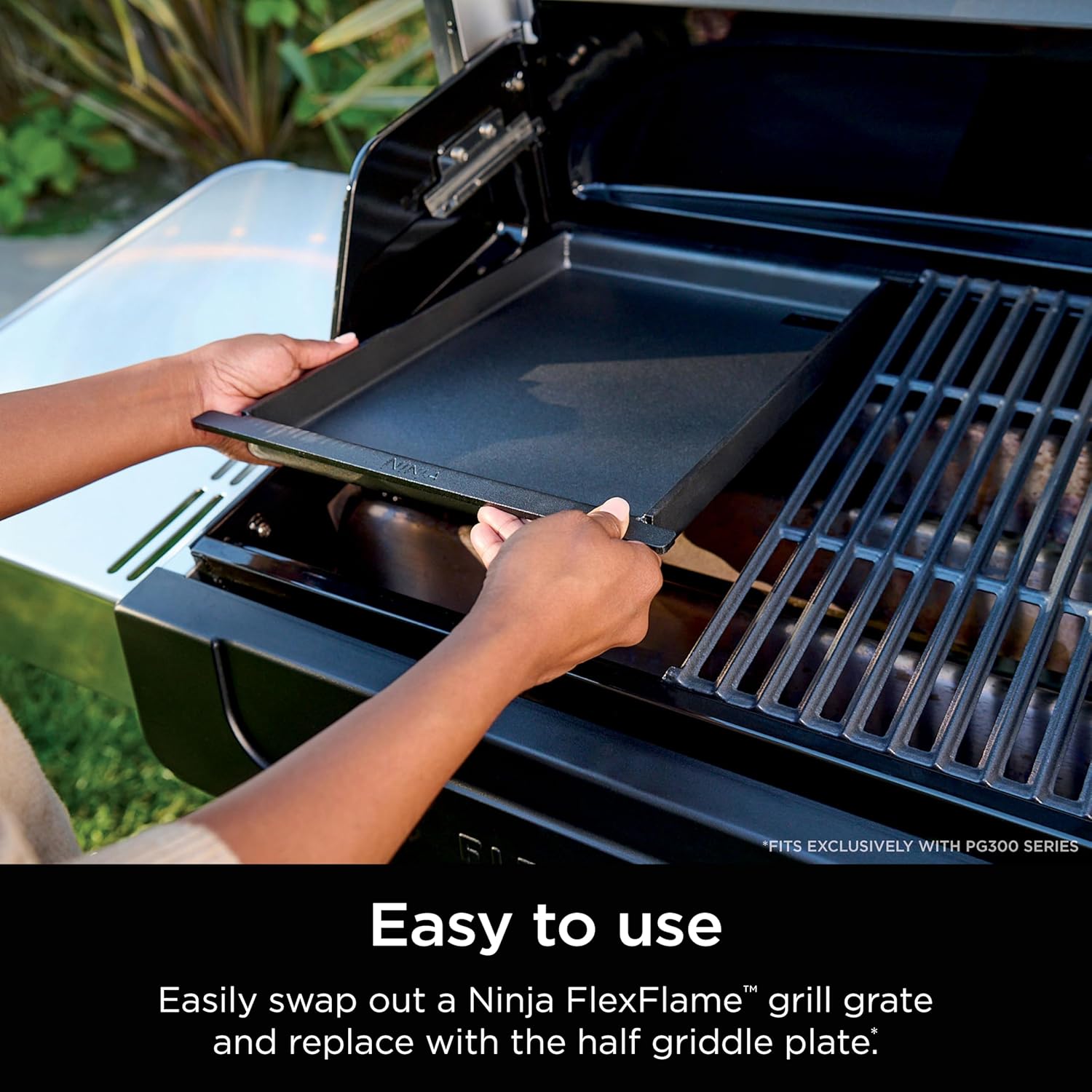 Ninja FlexFlame, Grill and Smoker, Electric and Propane Grill, Roaster, BBQ Grill, 5-in-1 Cooking System, 3 Burner, Digital Control, Outdoor Cooking, Griddle, Pizza Maker, Stainless Steel, PG301 wourant