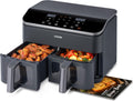 COSORI 9Qt 10-in-1 Dual Air Fryer Fresh Balanced Meals for Family Children Double Baskets wourant
