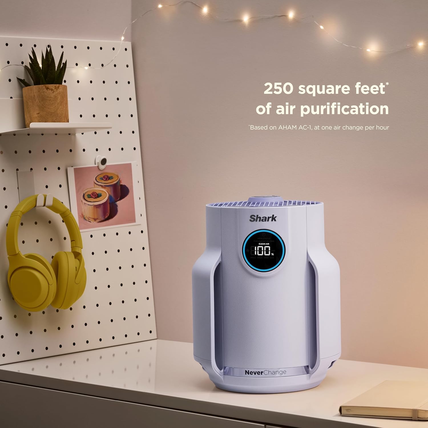 Air Purifier Compact Pro with Long-lasting HEPA Exceeding Filtration, For Pet Dander, Dust, Smoke, Allergens, Up to 250 sq. ft. wourant