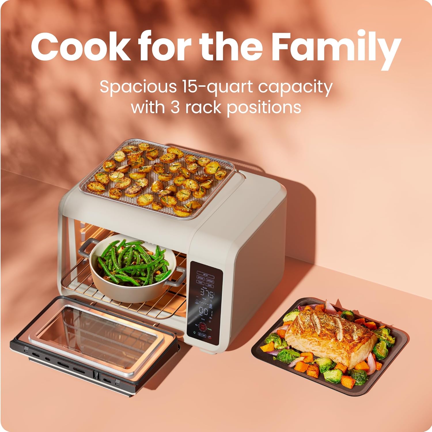 Chefman Air Fryer Toaster Oven Combo 15 Qt. Countertop Oven for Quick & Healthy Meals wourant