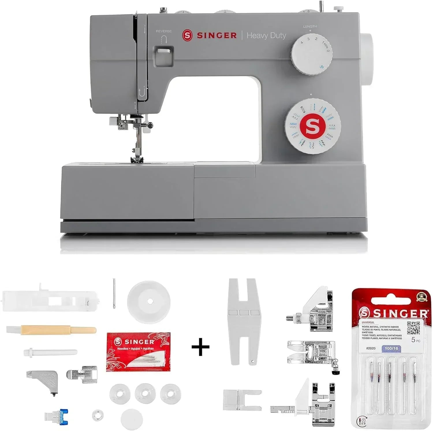 Heavy-Duty 4423 High-Speed Sewing Machine Includes Accessory Kit 97 Stitches One-Step Buttonhole wourant