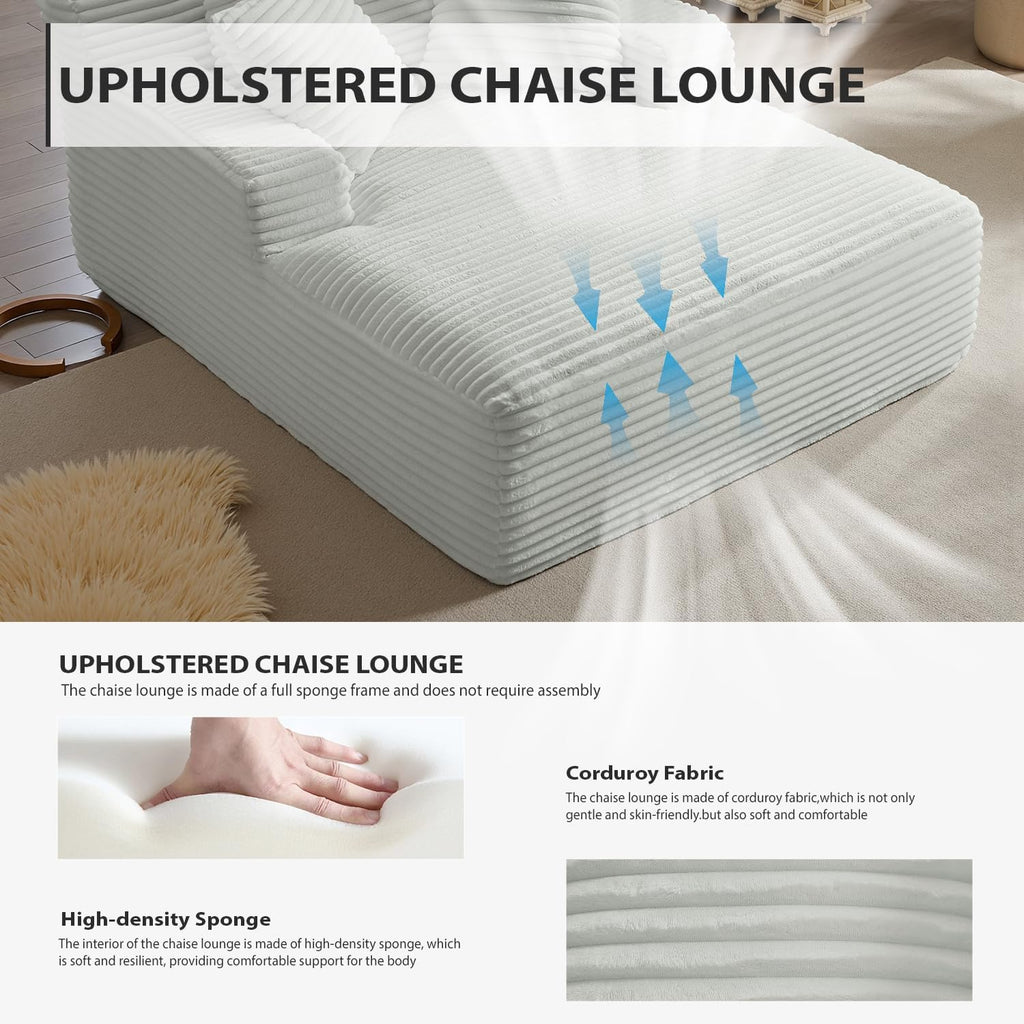 50-inch indoor recliner oversized corduroy upholstered boneless sofa bed deep sleeper sofa wourant