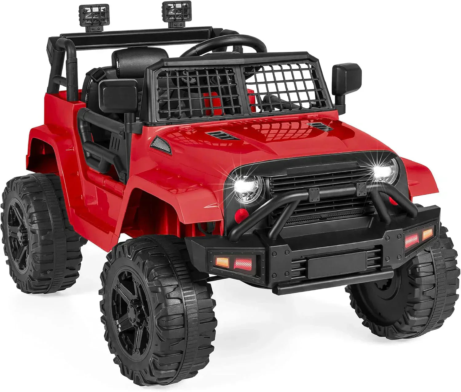 Best Choice Products 12V Kids Ride-On Truck Car with Spring Suspension and LED Lights wourant