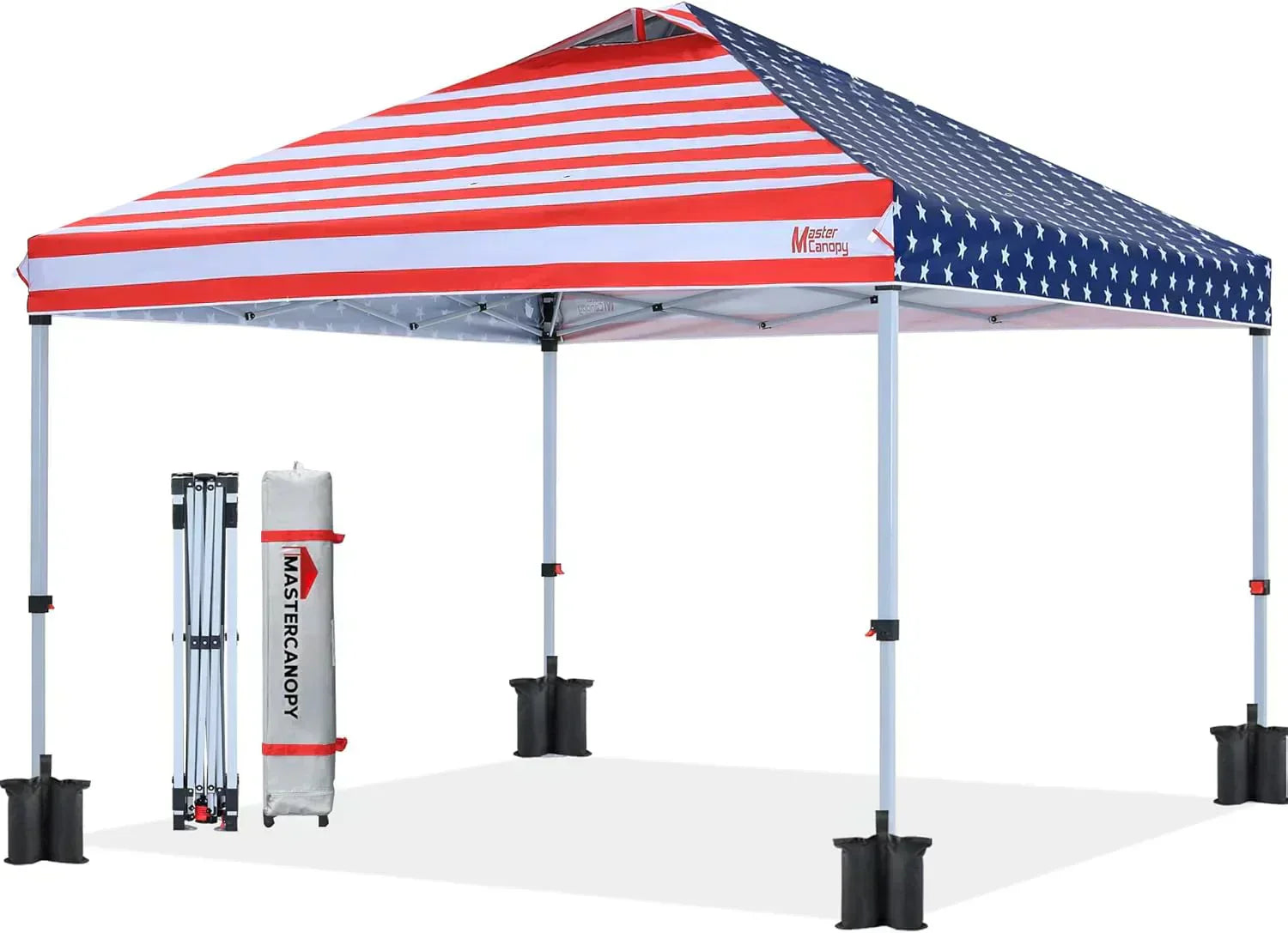 Durable Pop-up Canopy Tent with Roller Bag (10x10 Black) wourant