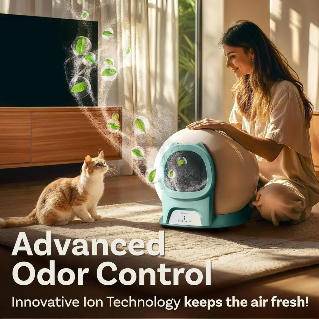 Self Cleaning Litter Box with Auto Safety Sensors Automatic Cat Litter Box Self-Cleaning wourant