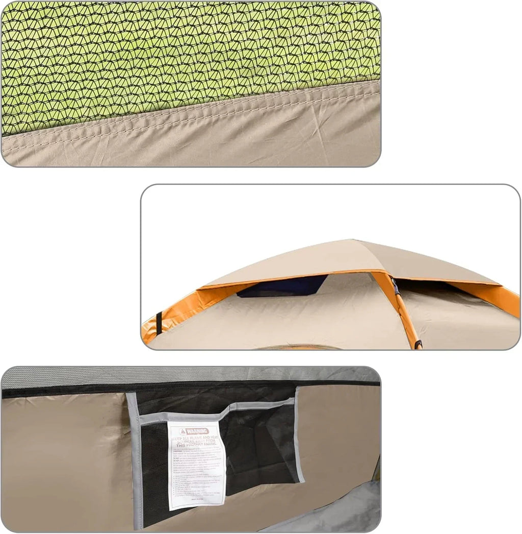 Camping Tent 2/3/4/6 Person Dome Tent Portable Camping Tent Outdoor and Backpacking Beach wourant
