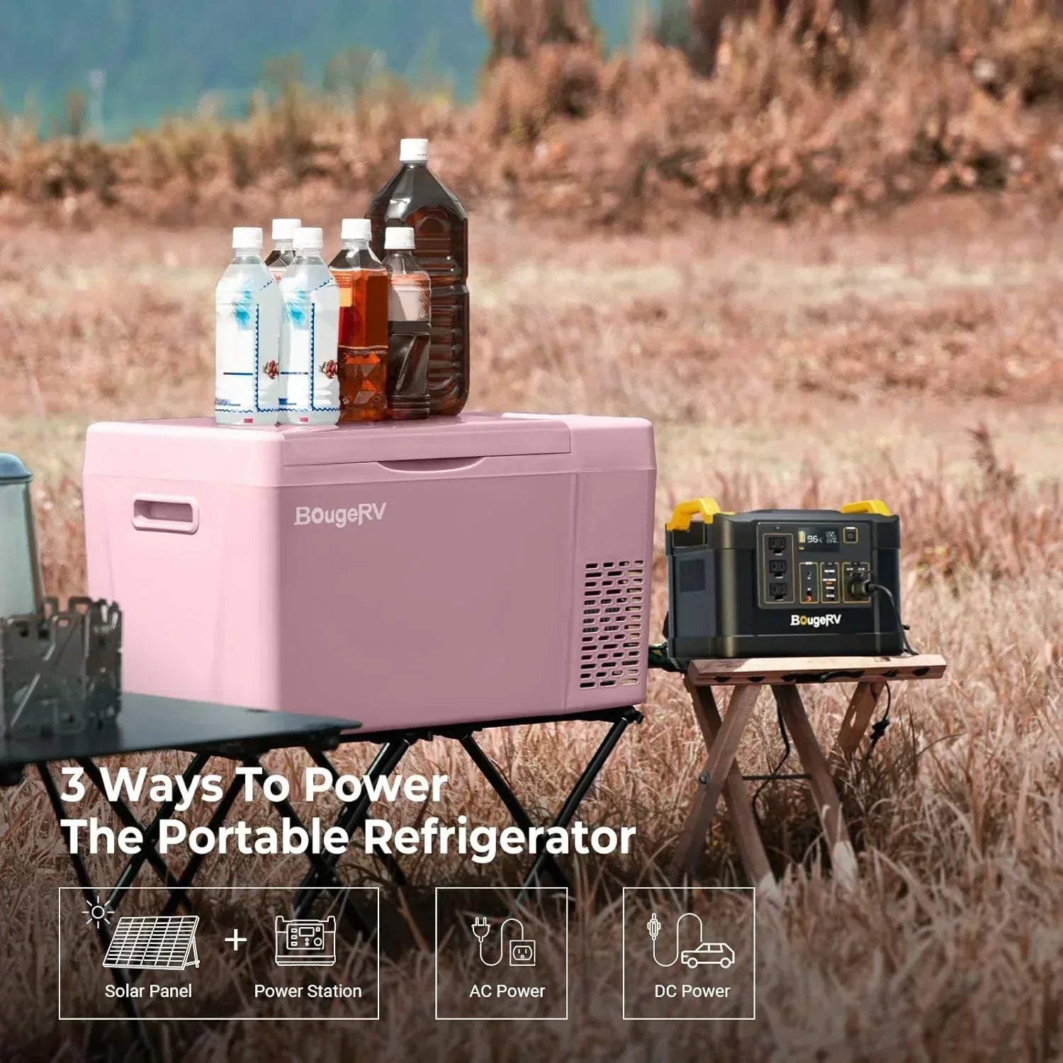 BougeRV 12 Volt Refrigerator 12V Car Fridge 23 Quart Portable Freezer Compressor Cooler wourant
