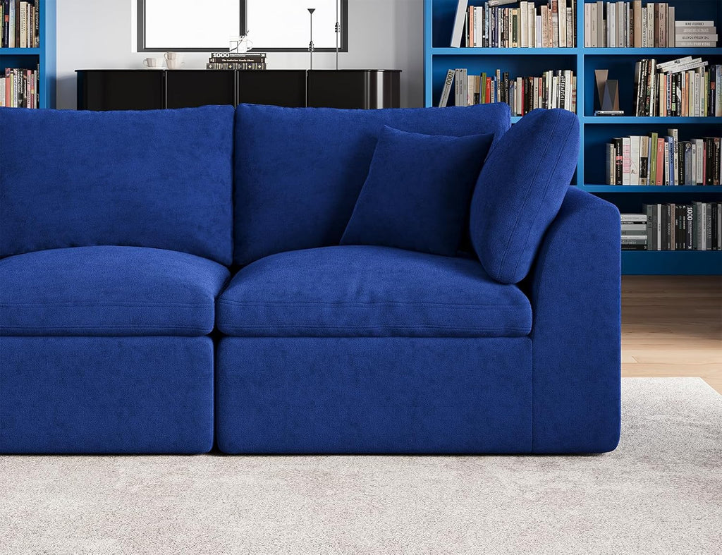 110 inch cloud sectional sofa for living room convertible L-shaped sofa 3 seater sectional sofa wourant
