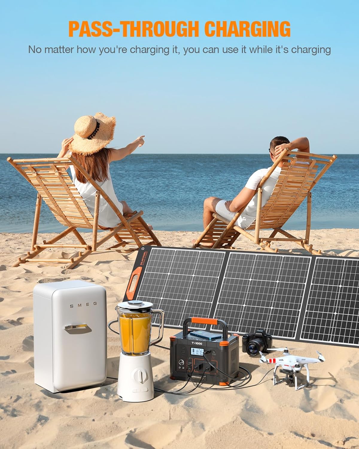 Portable Power Station 300W (Peak 600W) 230.88Wh Solar Generator 60W USB-C PD Output wourant