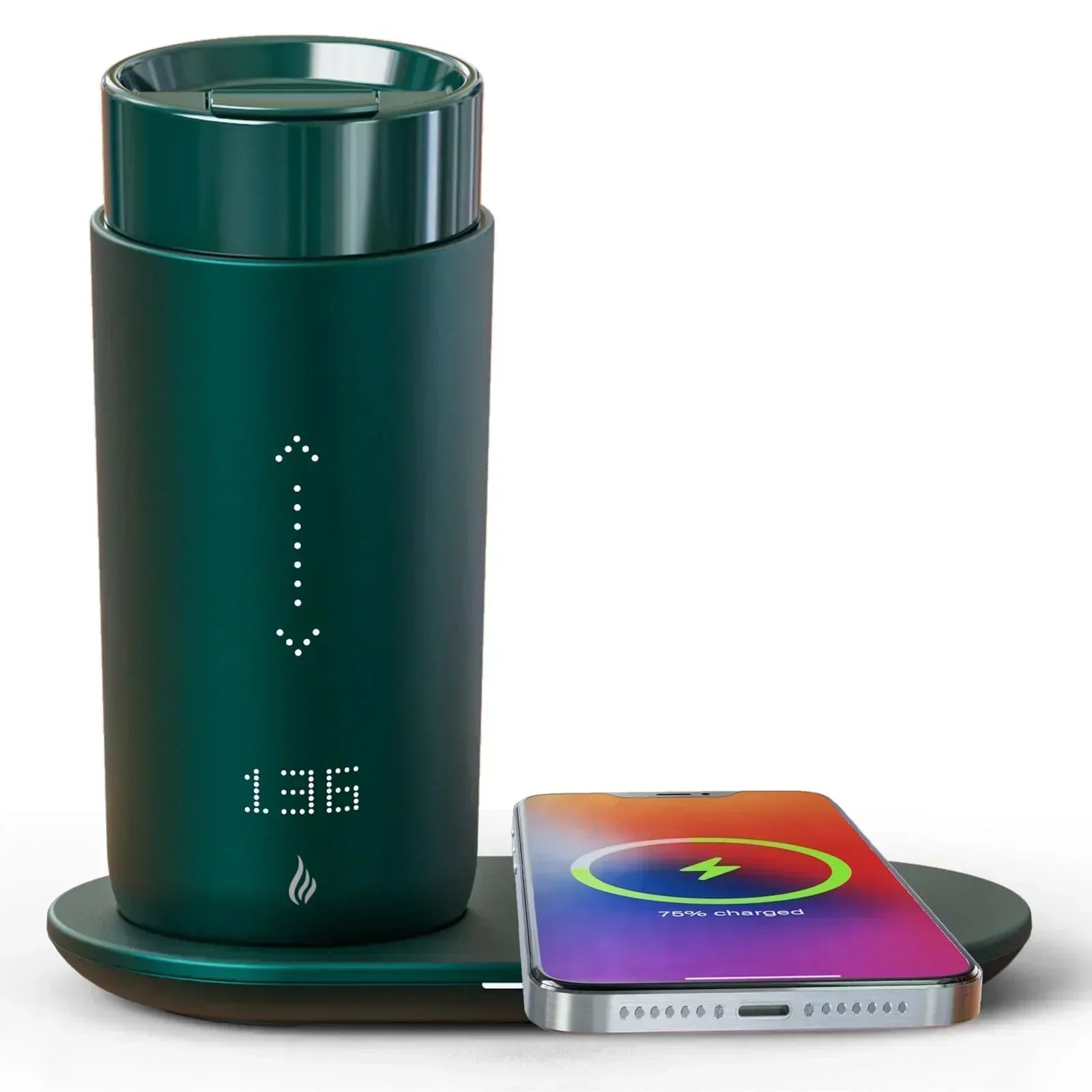 Temperature Control Heated Coffee Mug Smart Self Heating Travel Mug 12 Oz wourant