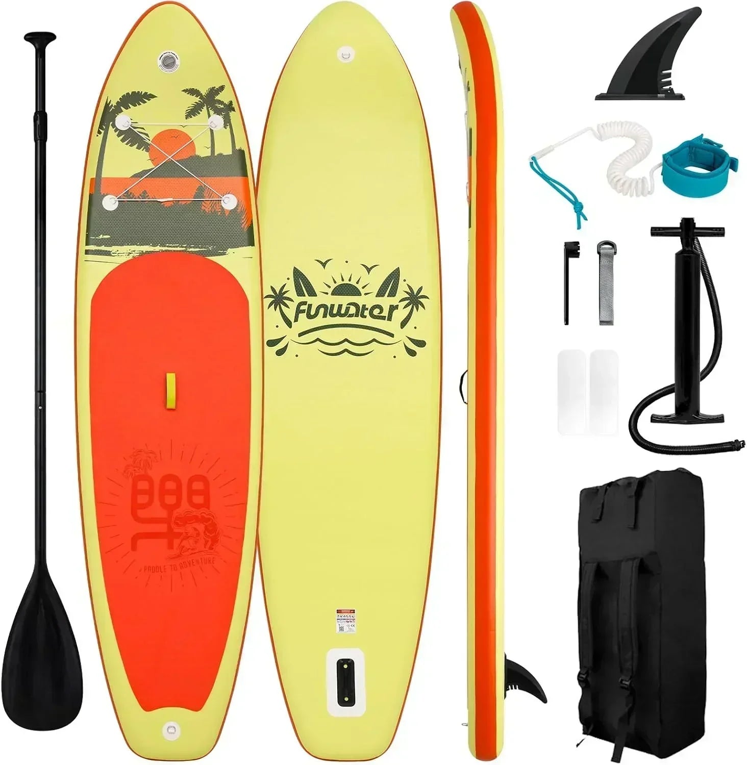 FunWater Inflatable Stand Up Paddle Board Premium SUP Paddle Accessories EVA Deck wourant