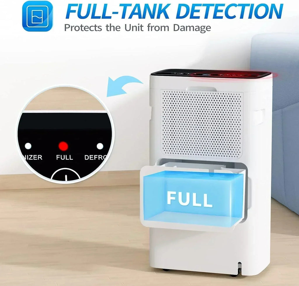 AIRPLUS 1,500 Sq. Ft Dehumidifier for Basement 30 Pints Powerful Dehumidifier for Home Large Rooms wourant