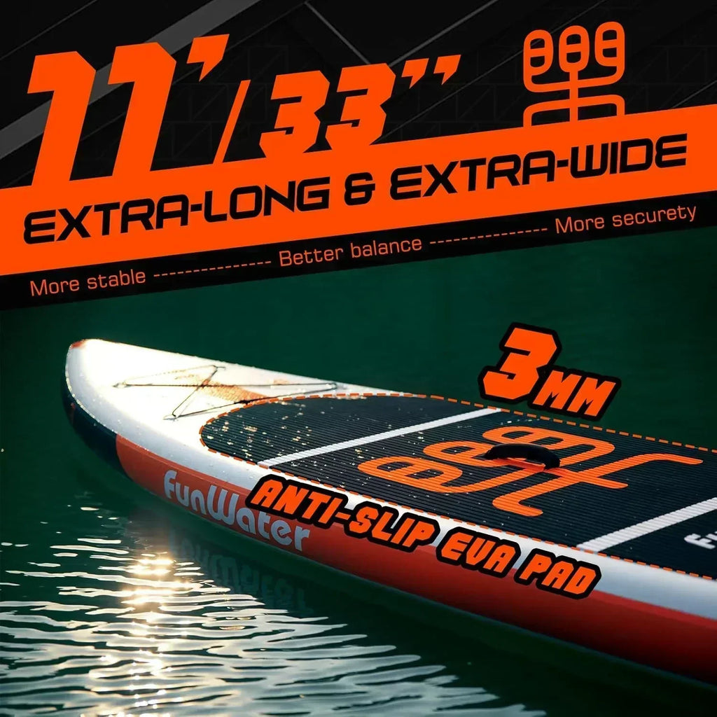 FunWater Stand Up Paddle Board Ultralight Inflatable Paddle Board with SUP Accessories wourant