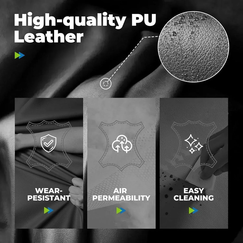 Large high back office chair high back leather gaming chair with footrest wourant