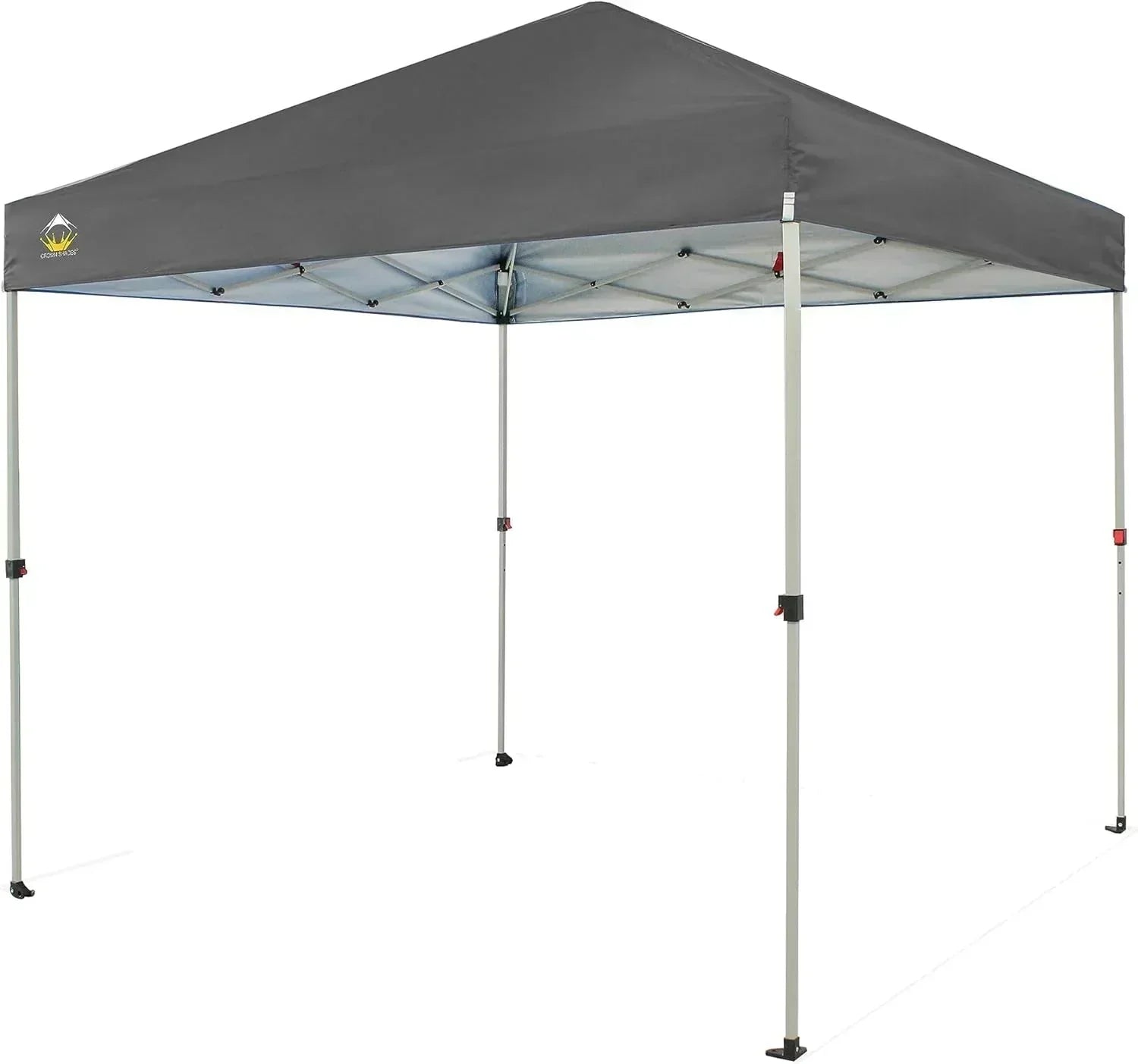 10x10 Pop-Up Awning One-Click Installation Beach Tent Outdoor Sunshade Silver Coated Top wourant