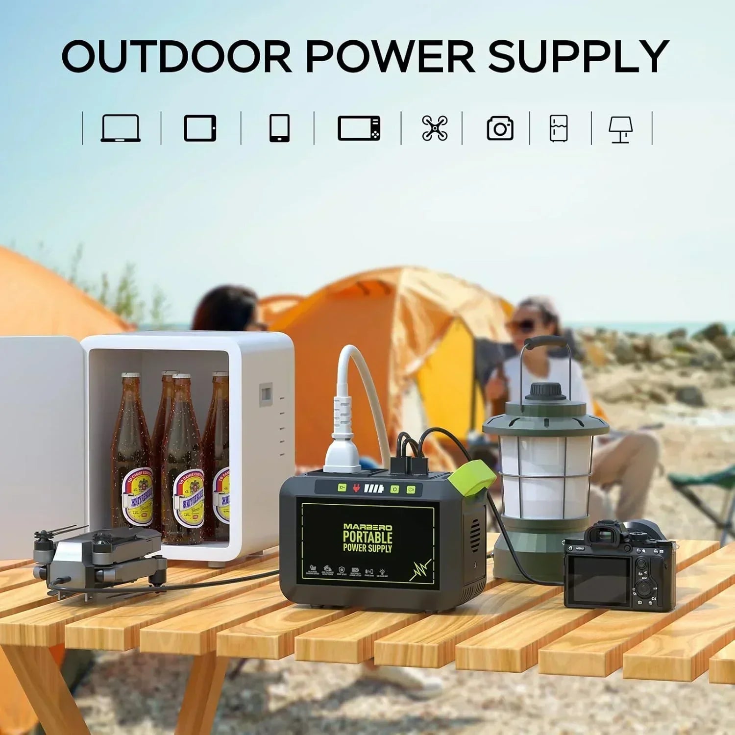 Portable Power Station 88Wh Camping Lithium Battery Solar Generator Fast Charging Power Bank wourant
