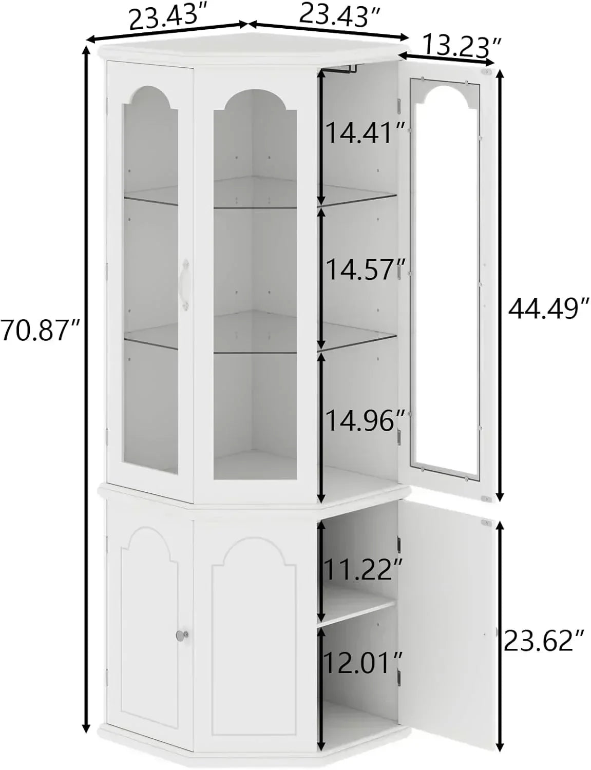 Corner wine cabinet with LED lights tall modern wine cabinet home bar wine storage cabinet wourant