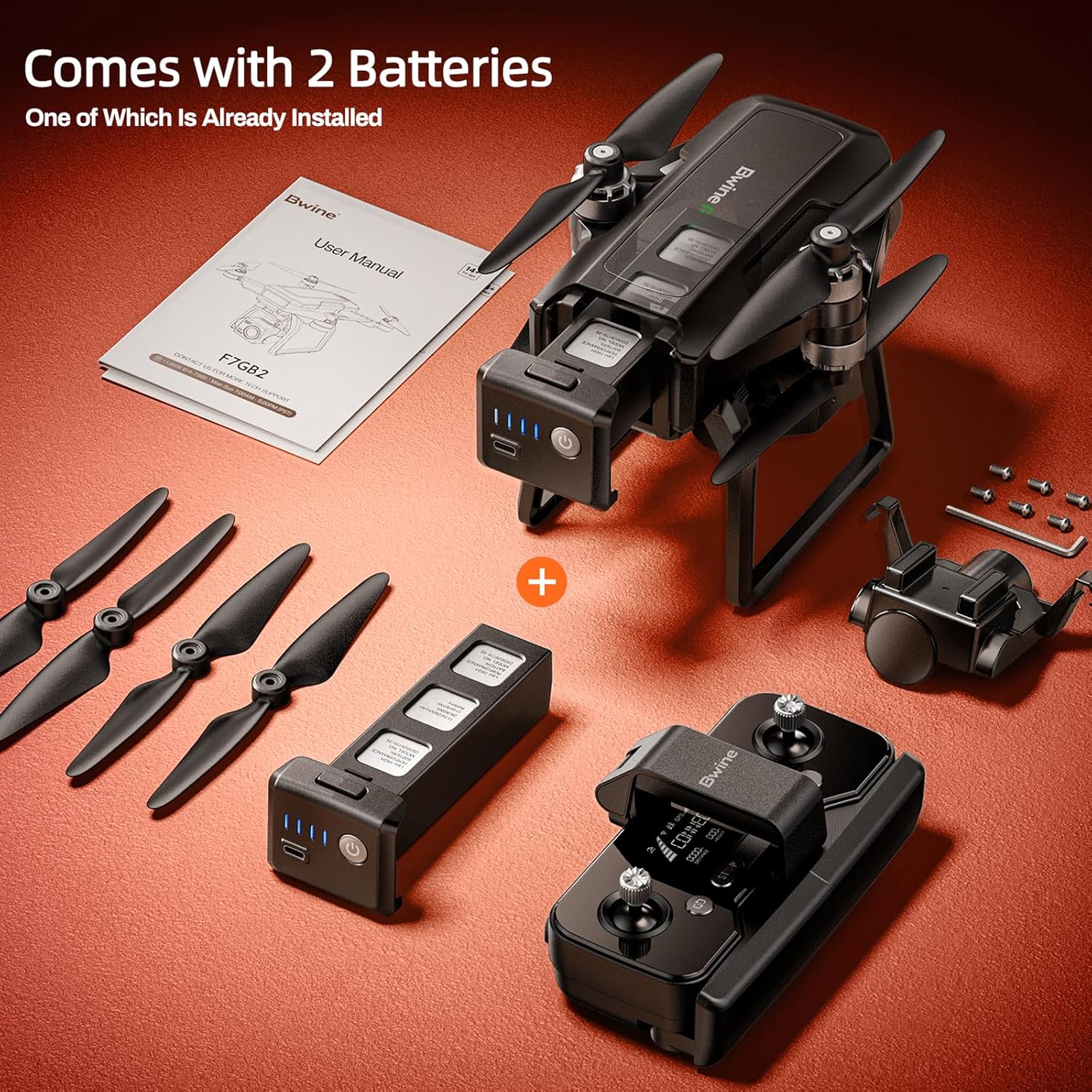 Adult-specific camera drone with 4K UHD aerial photography 3-axis gimbal 10000-foot control wourant