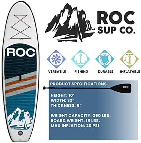 ROC inflatable stand-up paddle board SUP paddle board accessories Anti-slip comfortable deck wourant