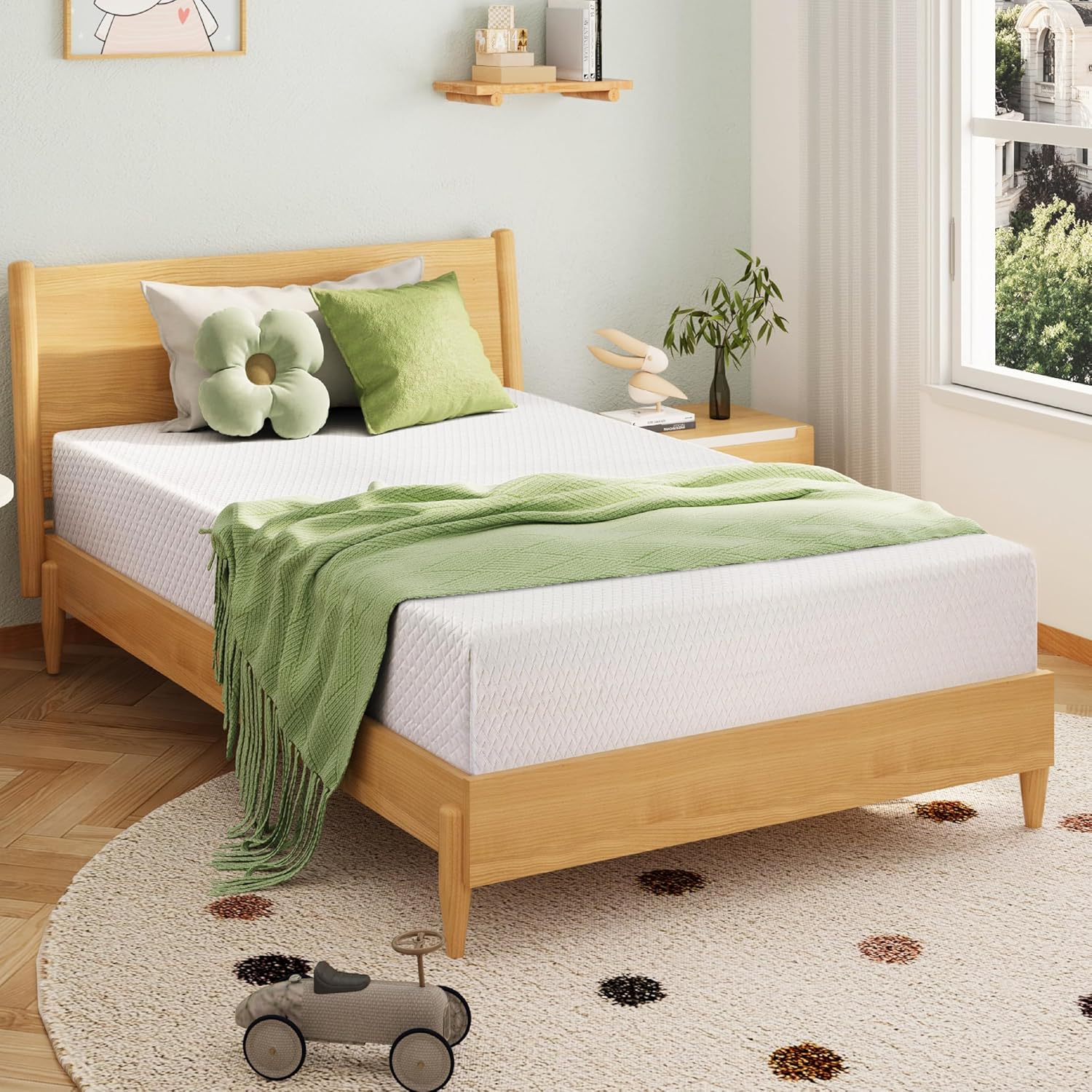 8-inch double mattress with memory foam for medium firm support wourant