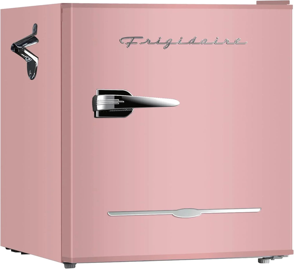 Frigidaire EFR176 Retro Compact Fridge with Chiller Mini Refrigerator Built-in Bottle Opener wourant