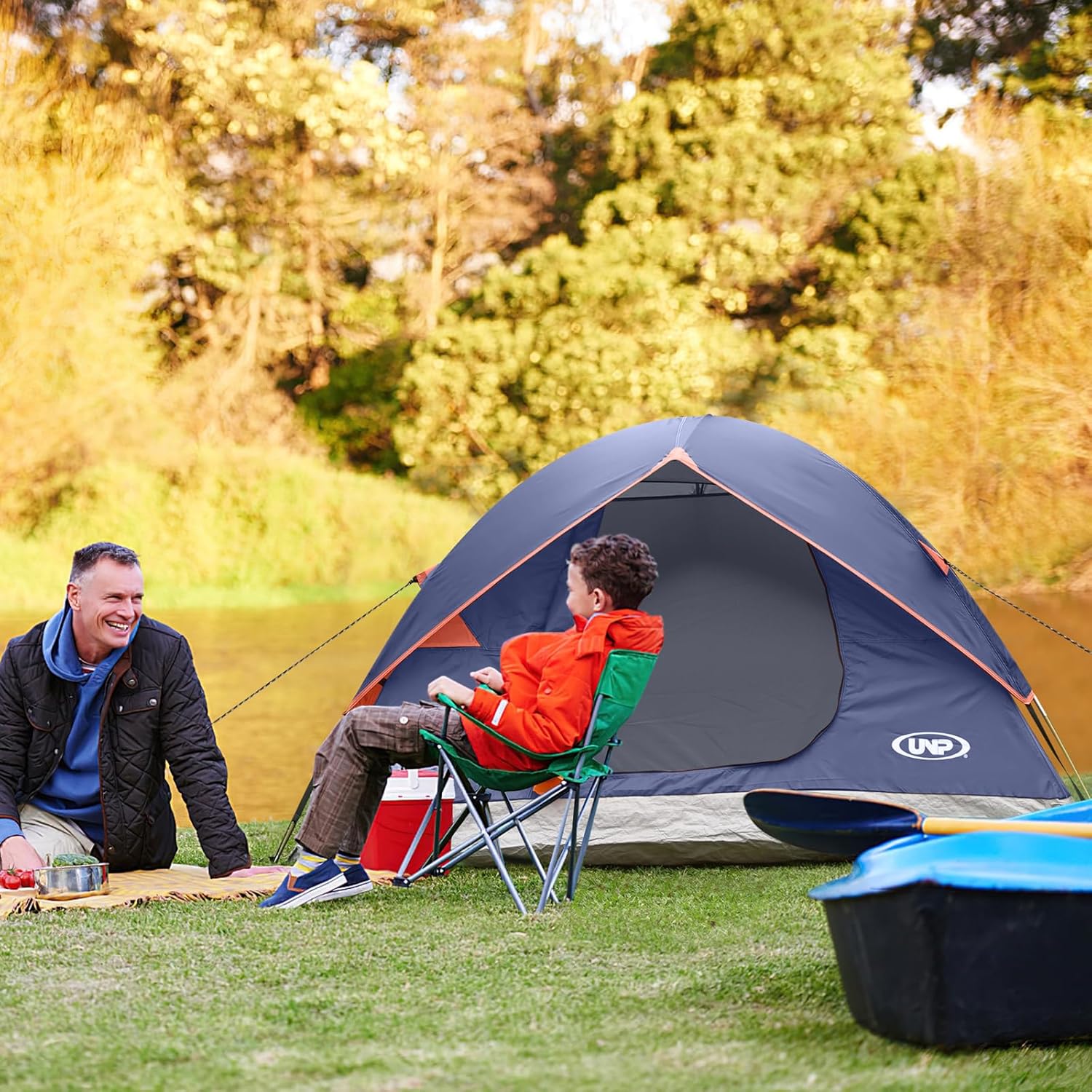 Camping Tent 2/3/4/6 Person Dome Tent Portable Camping Tent Outdoor and Backpacking Beach wourant