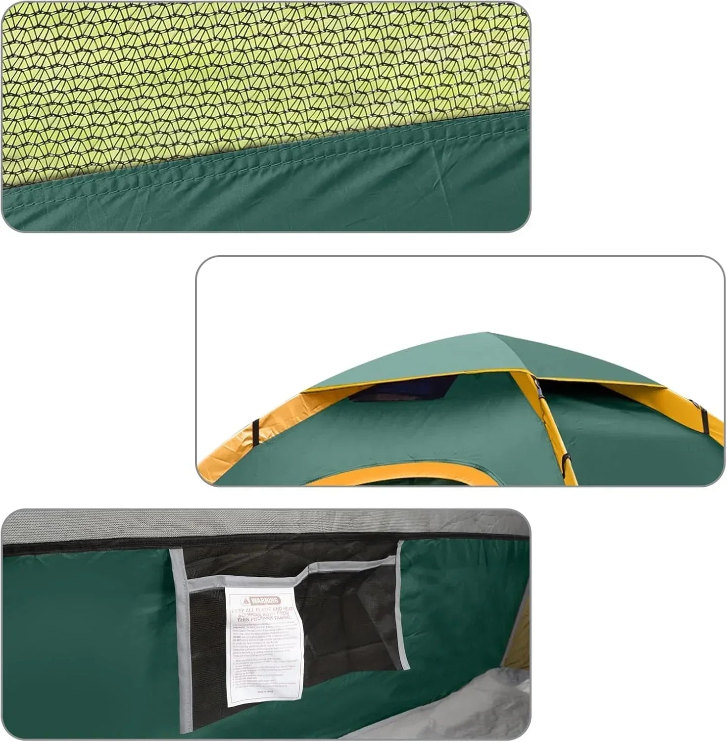 Camping Tent 2/3/4/6 Person Dome Tent Portable Camping Tent Outdoor and Backpacking Beach wourant