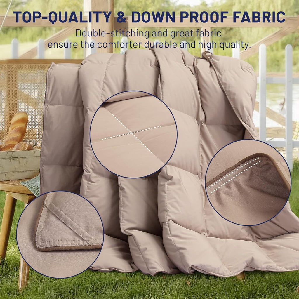 Premium Down Comforter 3D Baffle Box Design wourant