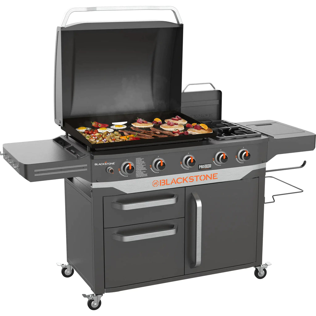 Blackstone ProSeries 5 Burner 28" Propane Griddle with Range Top wourant