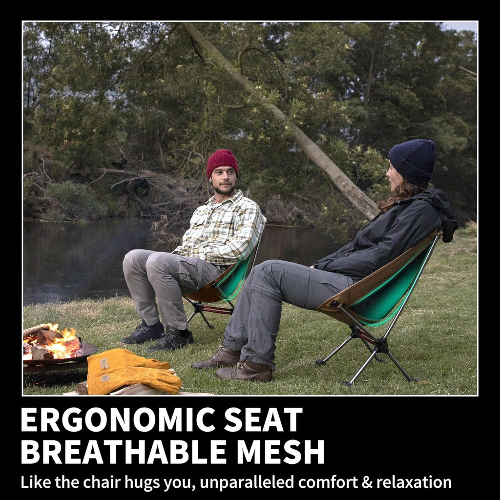 Ultralight Camping Chair 2.12 lbs Portable Backpacking Chair Folding Hiking Chair wourant
