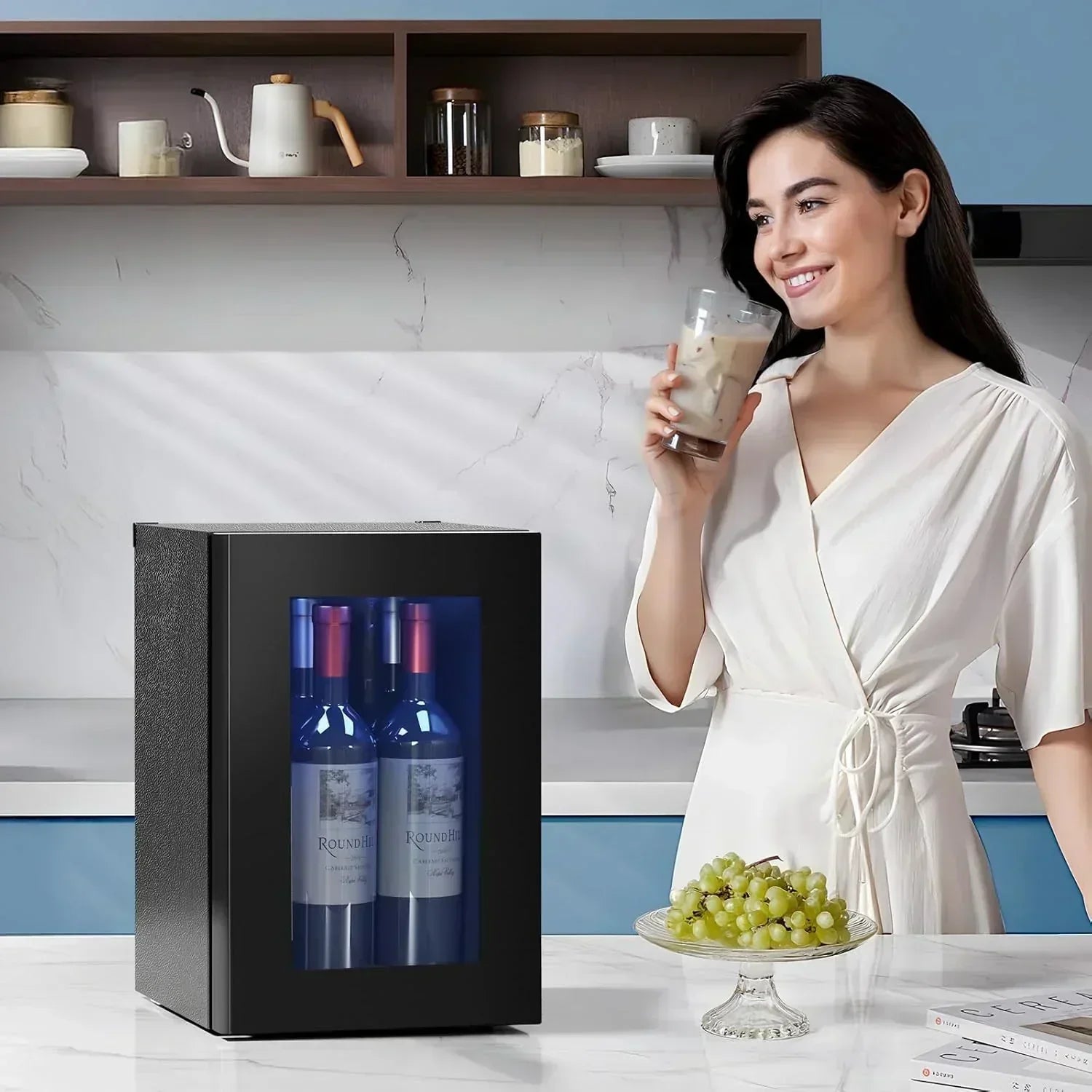 Antarctic Star 26 Bottle 130 Can Wine Cooler/Cabinet Beverage Refrigerator Cellar Beer Clear Glass wourant
