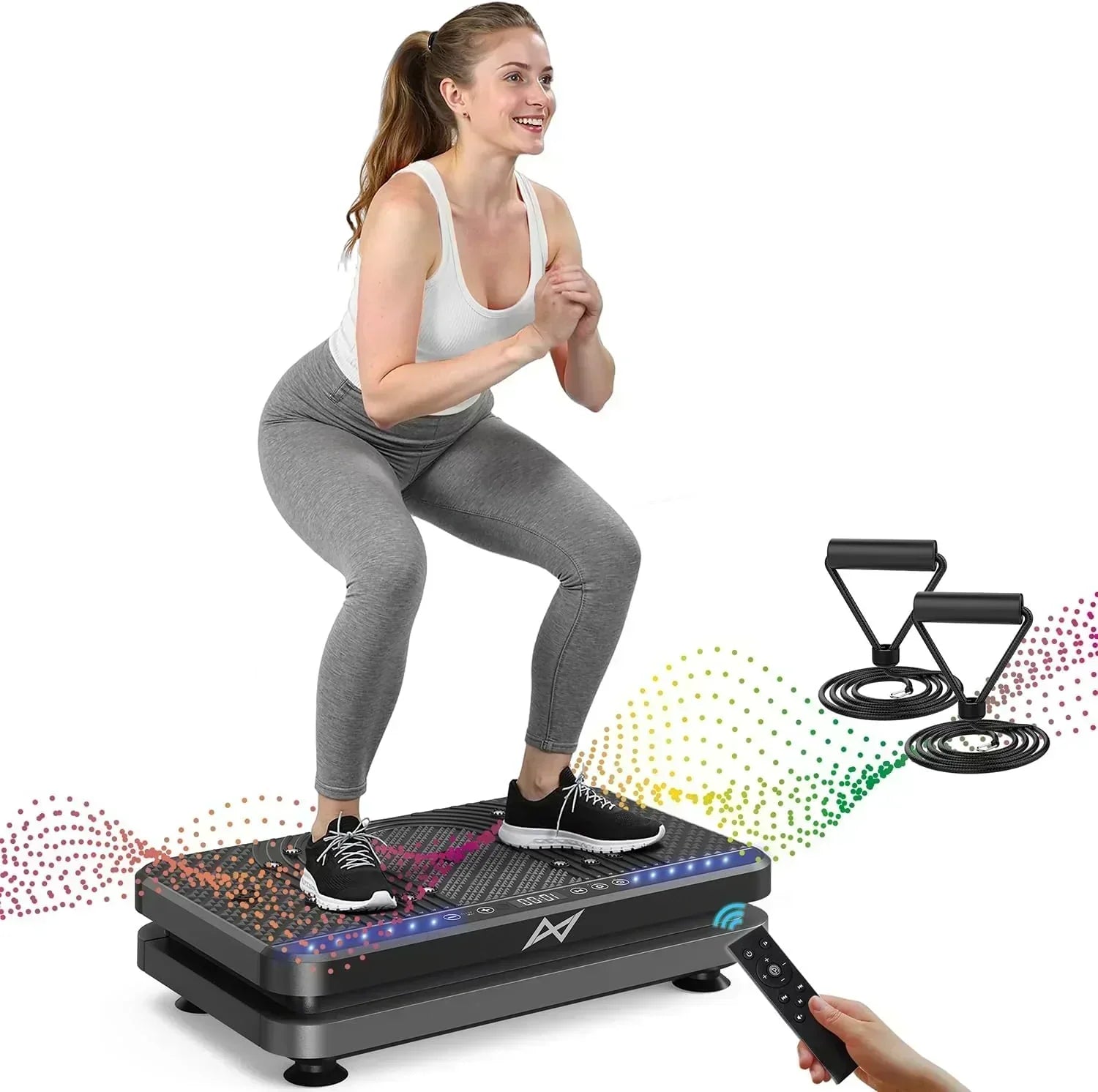 AXV Vibration Plate Fitness Platform Trainer Suitable for men and women to lose weight wourant