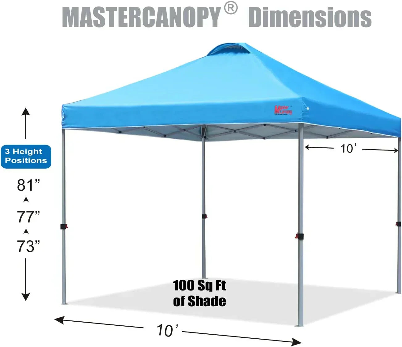 Durable Pop-up Canopy Tent with Roller Bag (10x10 Black) wourant