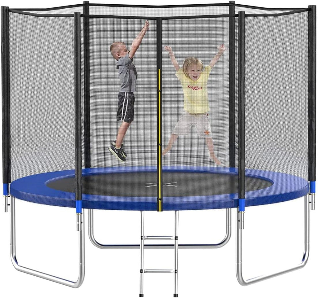 AOTOB 8FT 10FT 12FT 14 FT 15FT Trampoline with Safety Enclosure Net Outdoor Trampoline wourant