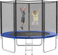 AOTOB 8FT 10FT 12FT 14 FT 15FT Trampoline with Safety Enclosure Net Outdoor Trampoline wourant