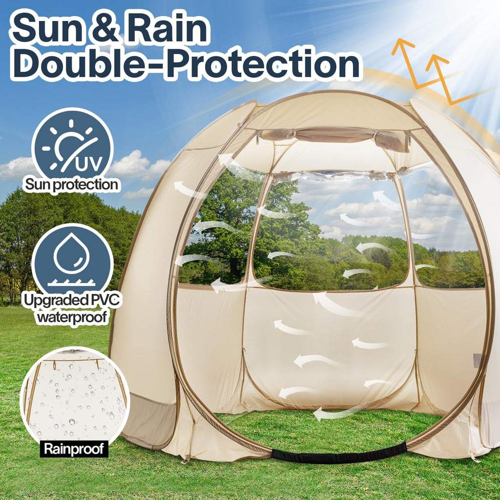 Alvantor Screen House Gazebo Pop Up Igloo Screened Canopy Tent with Mosquito Netting Sides wourant