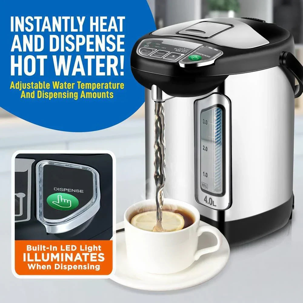 NutriChef Water Heater and Hot Water Dispenser 8L Electric Beverage Dispenser wourant